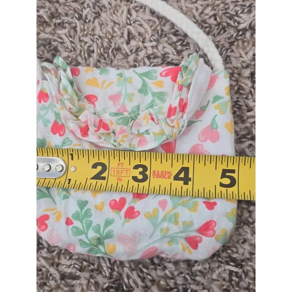 Rachel Zoe Toddler Girl Floral Heart Dress Purse Set 3T Cotton Spring Summer